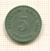 5 пфеннигов. Германия 1896г