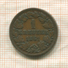 1 крейцер. Нассау 1861г