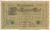 1000 марок. Германия 1910г