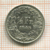 1/2 франка. Швейцария 1945г
