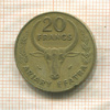 20 франков. Мадагаскар. F.A.O. 1978г