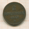 2 пфеннига. Саксония 1859г