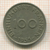 100 франкенов. Саарланд 1955г