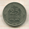 25 пфеннигов. Германия 1911г