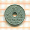 10 сантимов. Франция 1943г