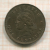 2 сентаво. Аргентина 1890г