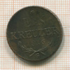 1 крейцер. Австрия 1816г
