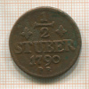 1/2 штубера. Юлих-Берг 1790г