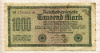 1000 марок. Германия 1922г