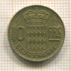 10 франков. Монако 1950г