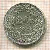 2 франка. Швейцария 1944г