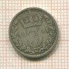 3 пенса. Великобритания 1891г
