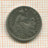1/2 динеро. Перу 1904г