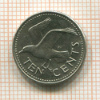 10 центов. Барбадос 1973г
