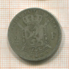 2 франка. Бельгия 1868г
