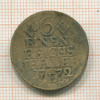 1/6 талера. Пруссия 1772г