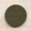 1 пфеннинг. Пруссия 1845г