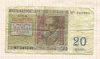 20 франков. Бельгия 1950г