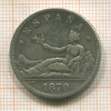 2 песеты. Испания 1870г