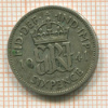 6 пенсов. Великобритания 1941г