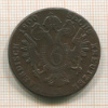 6 крейцеров. Австрия 1800г