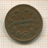 1 крейцер. Баден 1849г