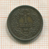 1 крейцер. Венгрия 1869г
