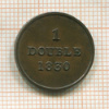 1 дубле. Гернси 1830г