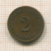2 пфеннига. Германия 1876г