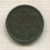 1 крейцер. Венгрия 1872г