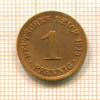 1 пфенниг. Германия 1913г