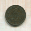 2 пфеннинга. Пруссия 1856г