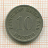 10 пфеннигов. Германия 1906г
