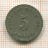 5 пфеннигов. Германия 1899г