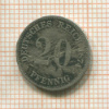 20 пфеннигов. Германия 1874г