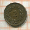 2 раппена. Швейцария 1937г