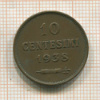 10 сентесимо. Сан-Марино 1938г