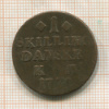 1 скиллинг. Дания 1771г