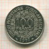 100 франков. Центральная Африка 1997г