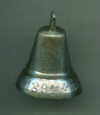 Колокольчик поддужный. Без язычка. Высота 5 см.
Надпись "ЗАВОДА ВЕДЕНЕЕВА  1891 "