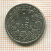 1/2 марки. Германия 1905г