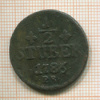 1/2 штубера. Юлих-Берг 1786г