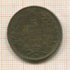 5 сентесимо. Италия 1861г