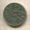 25 сантимов. Франция 1904г