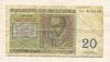 20 франков. Бельгия 1956г
