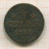 1/2 штубера. Юлих-Берг 1786г