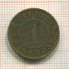 1 скиллинг. Дания 1867г