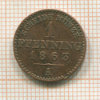 1 пфеннинг. Пруссия 1863г