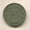 10 сантимов. Люксембург 1901г