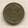 2 геллера. Австрия 1894г